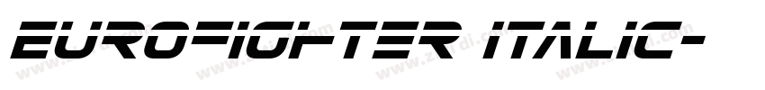 Eurofighter Italic字体转换